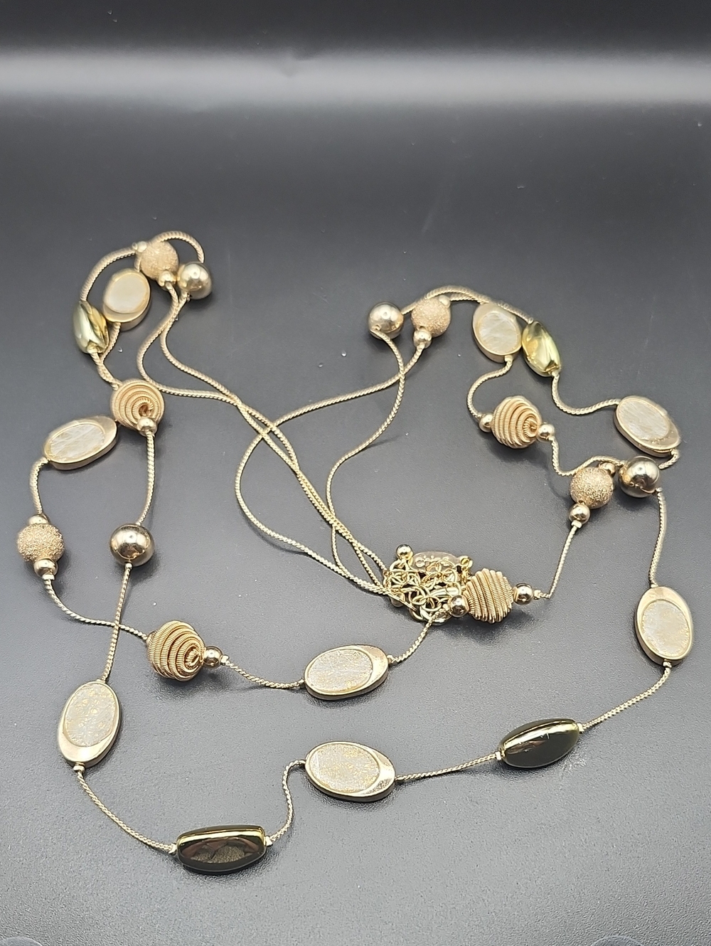Joan Rivers Gold-Tone Multi Bead Long Necklace